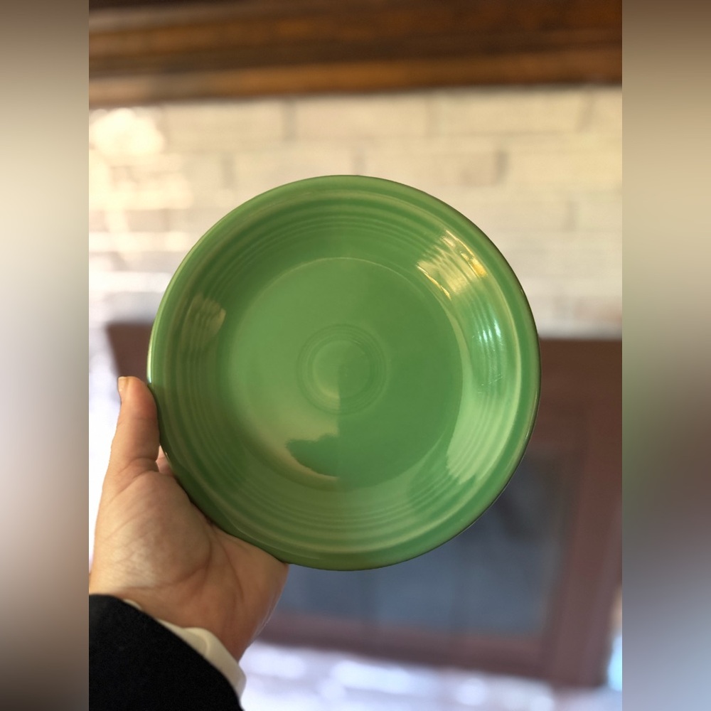 Green Fiestaware Ceramic Salad Plate